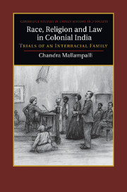 Couverture de l’ouvrage Race, Religion and Law in Colonial India
