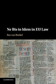 Couverture de l’ouvrage Ne Bis in Idem in EU Law