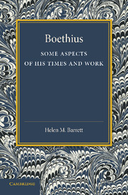 Couverture de l’ouvrage Boethius