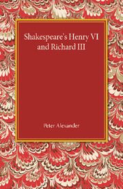 Cover of the book Shakespeare's Henry VI and Richard III