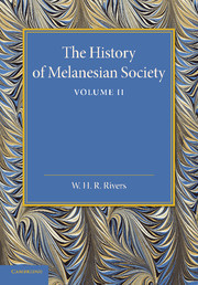 Couverture de l’ouvrage The History of Melanesian Society: Volume 2