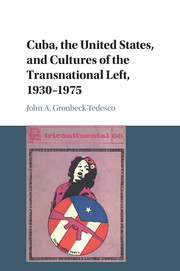 Couverture de l’ouvrage Cuba, the United States, and Cultures of the Transnational Left, 1930–1975