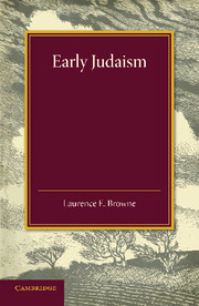 Couverture de l’ouvrage Early Judaism