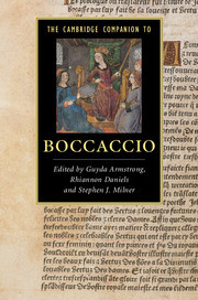 Couverture de l’ouvrage The Cambridge Companion to Boccaccio