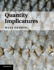 Couverture de l’ouvrage Quantity Implicatures