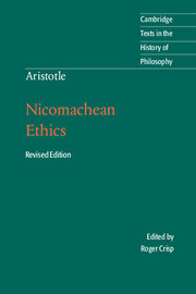Couverture de l’ouvrage Aristotle: Nicomachean Ethics