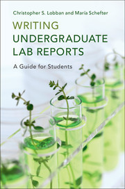 Cover of the book Writing Undergraduate Lab Reports