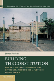Couverture de l’ouvrage Building the Constitution