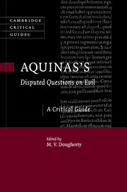 Couverture de l’ouvrage Aquinas's Disputed Questions on Evil