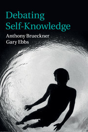 Couverture de l’ouvrage Debating Self-Knowledge