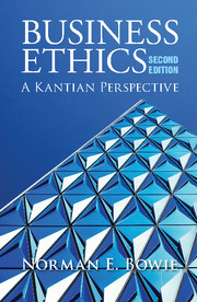 Couverture de l’ouvrage Business Ethics: A Kantian Perspective