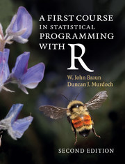 Couverture de l’ouvrage A First Course in Statistical Programming with R