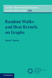 Couverture de l’ouvrage Random Walks and Heat Kernels on Graphs