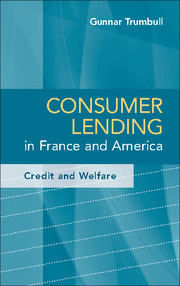 Couverture de l’ouvrage Consumer Lending in France and America