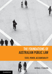 Couverture de l’ouvrage The Foundations of Australian Public Law