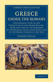 Cover of the book Greece under the Romans
