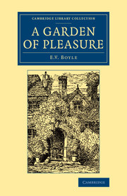 Couverture de l’ouvrage A Garden of Pleasure