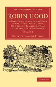 Couverture de l’ouvrage Robin Hood: Volume 1