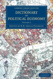 Couverture de l’ouvrage Dictionary of Political Economy