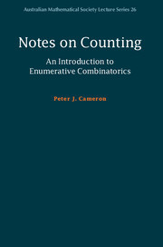 Couverture de l’ouvrage Notes on Counting: An Introduction to Enumerative Combinatorics