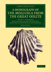 Couverture de l’ouvrage A Monograph of the Mollusca from the Great Oolite