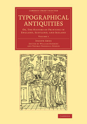 Cover of the book Typographical Antiquities