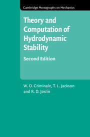 Couverture de l’ouvrage Theory and Computation in Hydrodynamic Stability