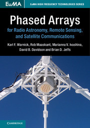 Couverture de l’ouvrage Phased Arrays for Radio Astronomy, Remote Sensing, and Satellite Communications
