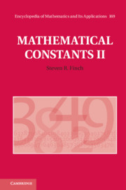 Couverture de l’ouvrage Mathematical Constants II