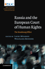 Couverture de l’ouvrage Russia and the European Court of Human Rights