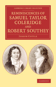 Couverture de l’ouvrage Reminiscences of Samuel Taylor Coleridge and Robert Southey