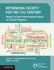 Cover of the book Rethinking Society for the 21st Century: Volume 3, Transformations in Values, Norms, Cultures