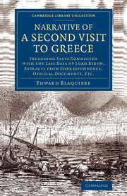 Cover of the book Narrative of a Second Visit to Greece