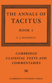 Couverture de l’ouvrage The Annals of Tacitus: Book 4