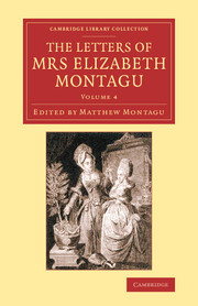 Couverture de l’ouvrage The Letters of Mrs Elizabeth Montagu