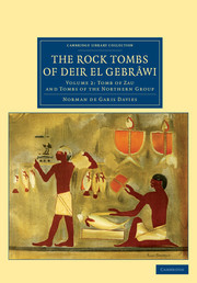 Couverture de l’ouvrage The Rock Tombs of Deir el Gebrâwi