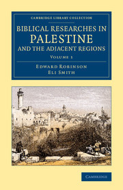 Couverture de l’ouvrage Biblical Researches in Palestine and the Adjacent Regions