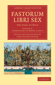 Couverture de l’ouvrage Fastorum libri sex