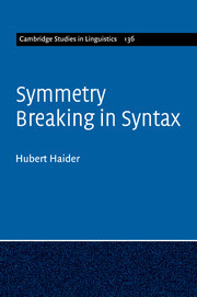 Couverture de l’ouvrage Symmetry Breaking in Syntax