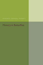 Couverture de l’ouvrage Mimicry in Butterflies