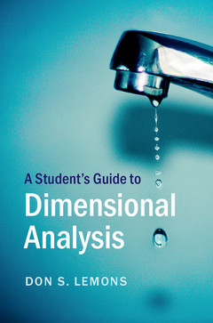 Cover of the book A Student's Guide to Dimensional Analysis