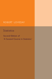 Couverture de l’ouvrage Statistics: Volume 2