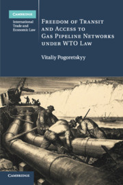 Couverture de l’ouvrage Freedom of Transit and Access to Gas Pipeline Networks under WTO Law