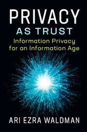 Couverture de l’ouvrage Privacy as Trust