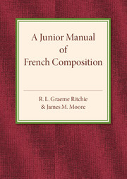 Couverture de l’ouvrage A Junior Manual of French Composition