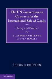 Cover of the book The UN Convention on Contracts for the International Sale of Goods
