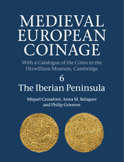 Couverture de l’ouvrage Medieval European Coinage: Volume 6, The Iberian Peninsula