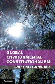 Cover of the book Global Environmental Constitutionalism