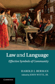 Couverture de l’ouvrage Law and Language