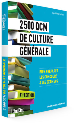Cover of the book 2500 QCM de culture générale